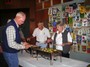 Woodland Rotarians get to the head of the chow line.
